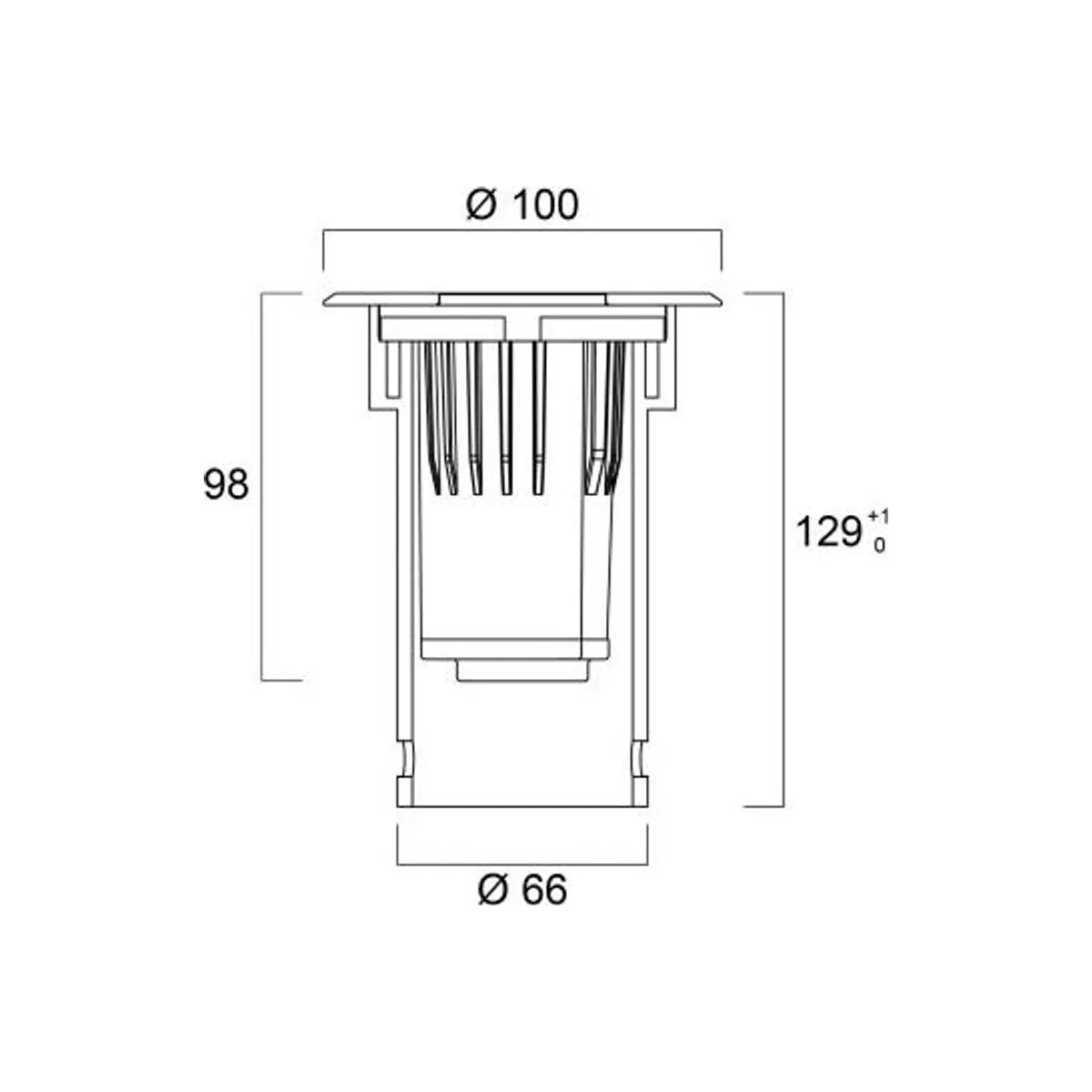 0049036 INTERRATA XS IP67 FR 100LM 830
