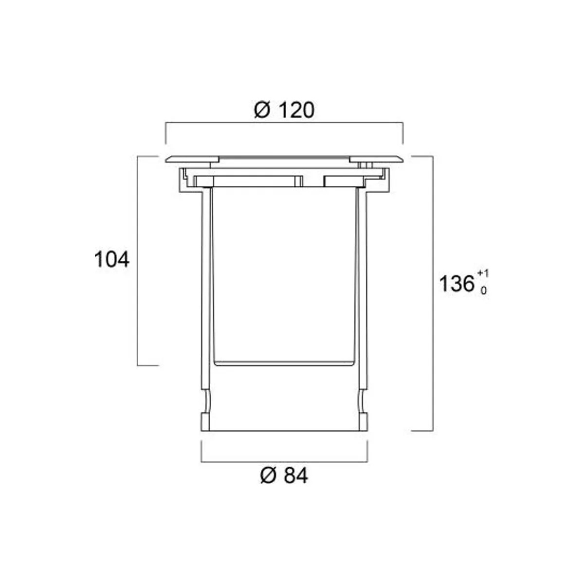 0049040 INTERRATA ADJUSTABLE S IP67 CLEAR 400LM 830 MB