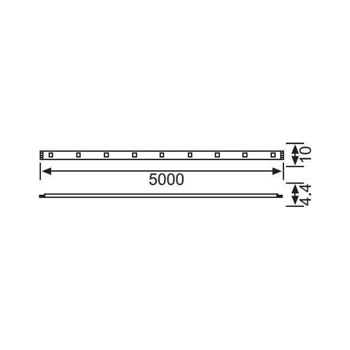 LE208 Üç Çipli İç Mekan Eko Şerit LED (3000K) (10MT.) - Görsel 2