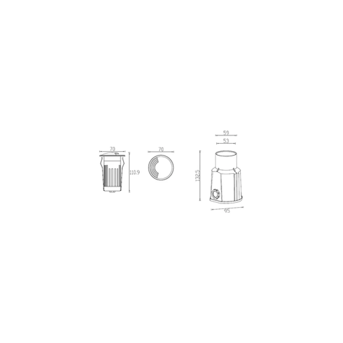 LG928 S LED Gömme Bahçe Armatürü (3000K) - Görsel 2