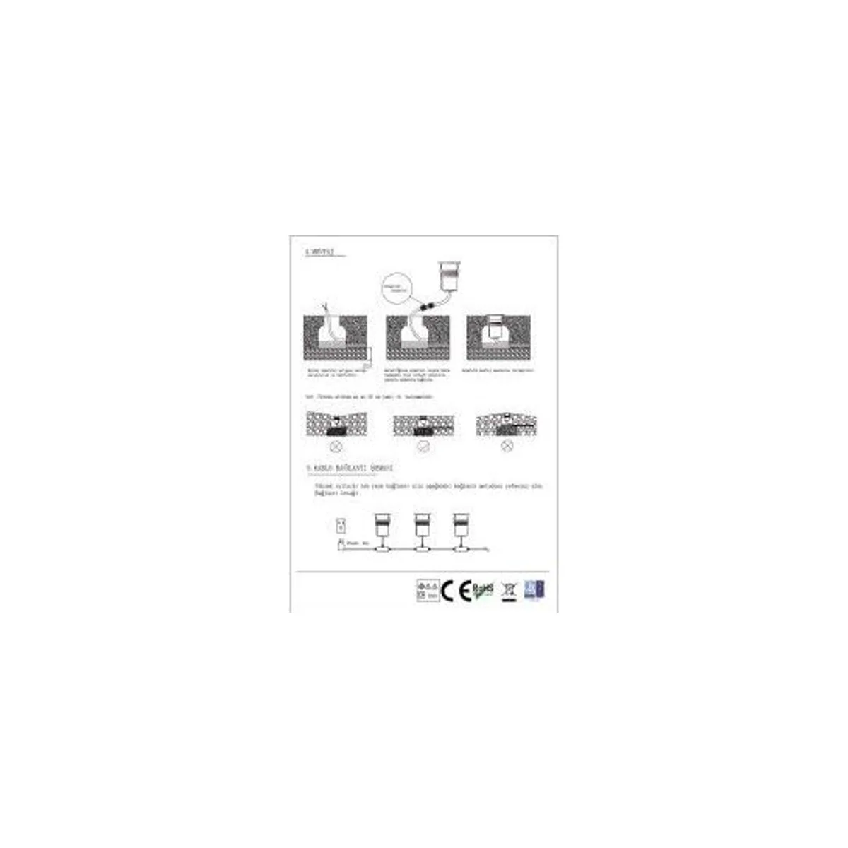 LG982 LED Gömme Bahçe Armatürü (3000K) - Görsel 4