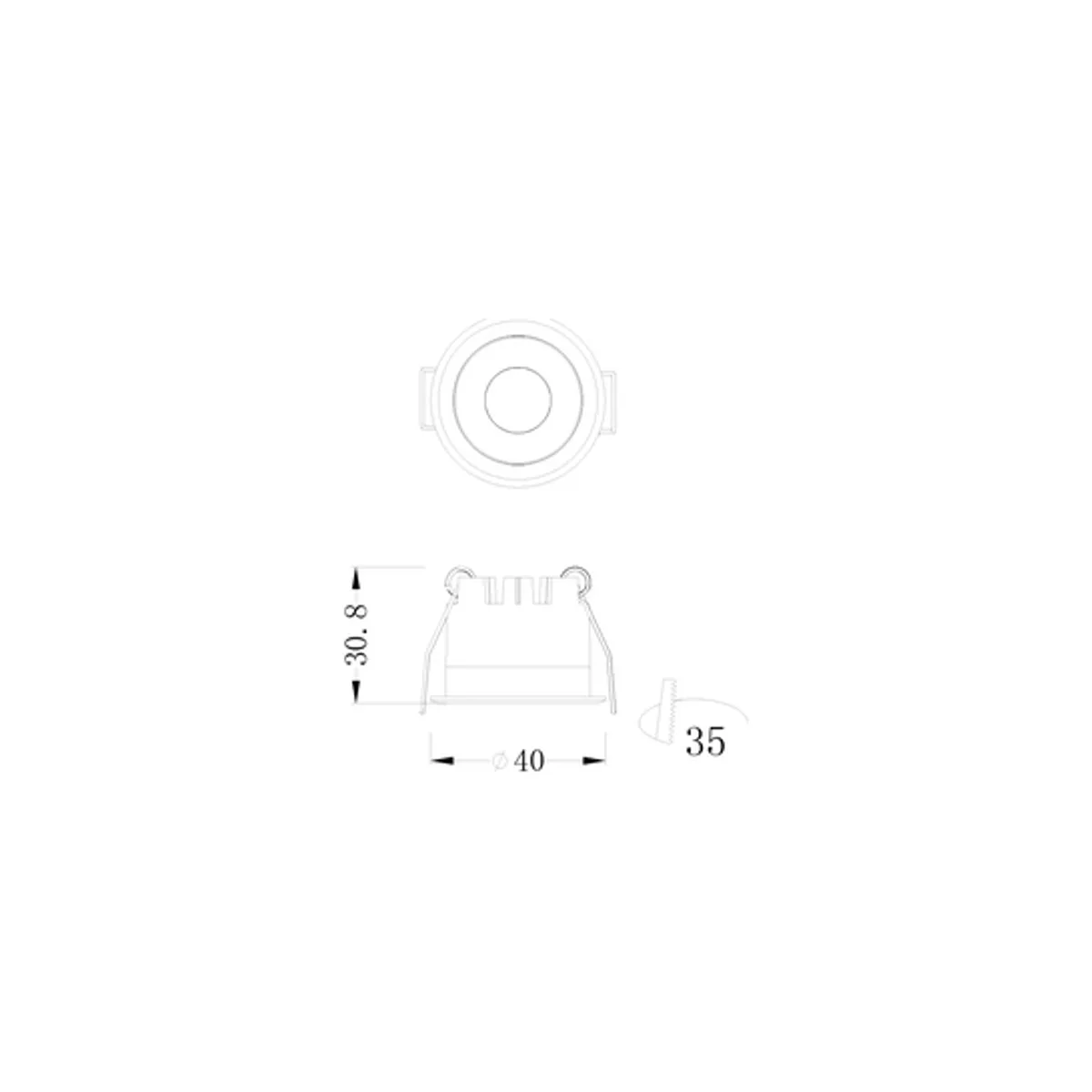 LS451 B Hareketli Led Spot Trafolu 3W Epistar COB LED (3000K) - Görsel 2